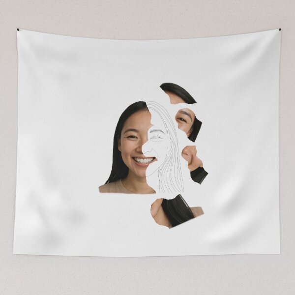 Item preview, Revealed Sketch – Minimalist Hybrid Portrait by Jackes Rosean designed and sold by jackesrosean75.