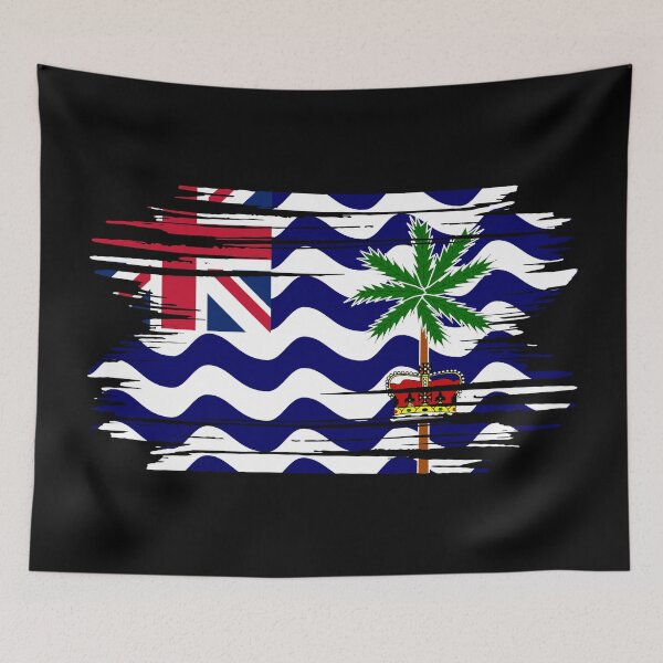 Item preview, Distressed British Indian Ocean Territory Flag IO designed and sold by shitpostee.