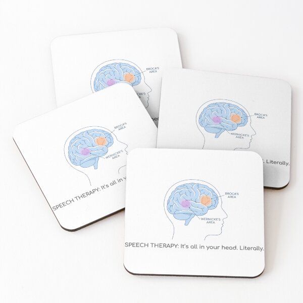 Item preview, Speech Therapy It's All In Your Head – Broca's & Wernicke's Brain Anatomy Art designed and sold by mentosdesigner.