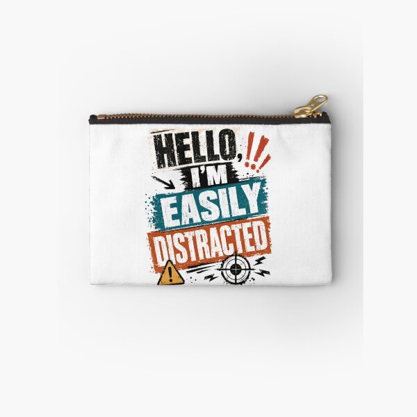 Item preview, Hello, I'm Easily Distracted Funny Personality Attention Deficit designed and sold by JonesFlora2025.