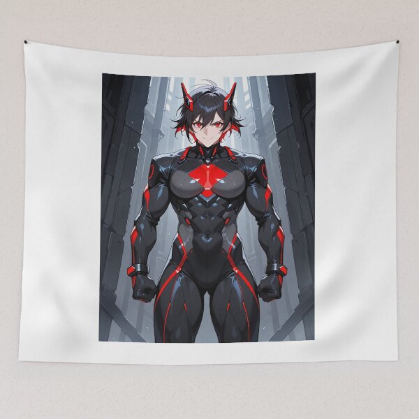 Item preview, Manga - Futuristic Female Character, Strength and Readiness for Combat designed and sold by AnimeShin.