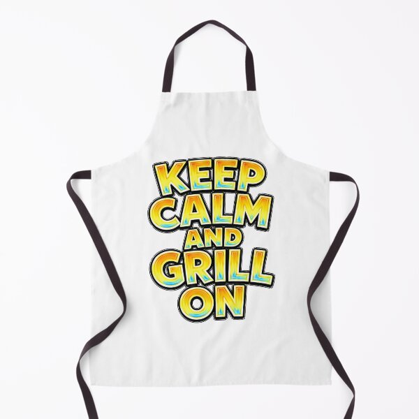 Item preview, Keep Calm And Grill On – Hand Drawn Childlike Typography designed and sold by Mac Sketches.