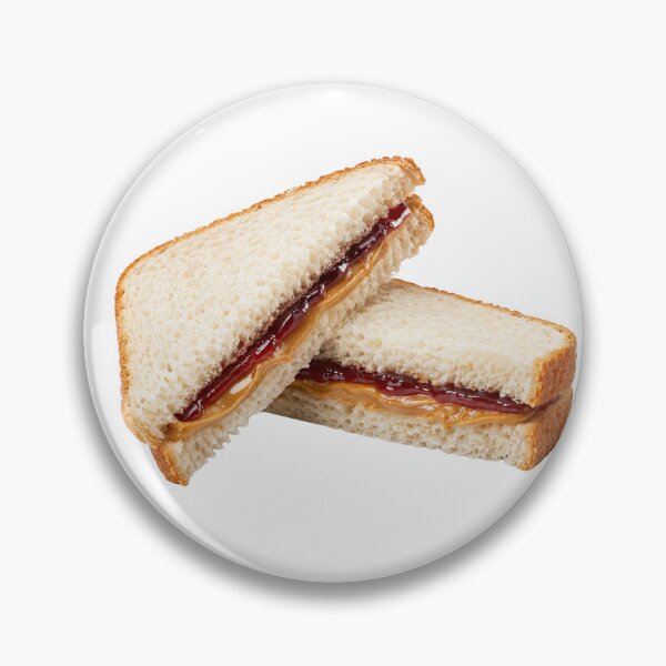Artikelvorschau, Erdnussbutter- und Marmeladen-Sandwichhälften auf Weißbrot entworfen und verkauft von PriyankaSonara.