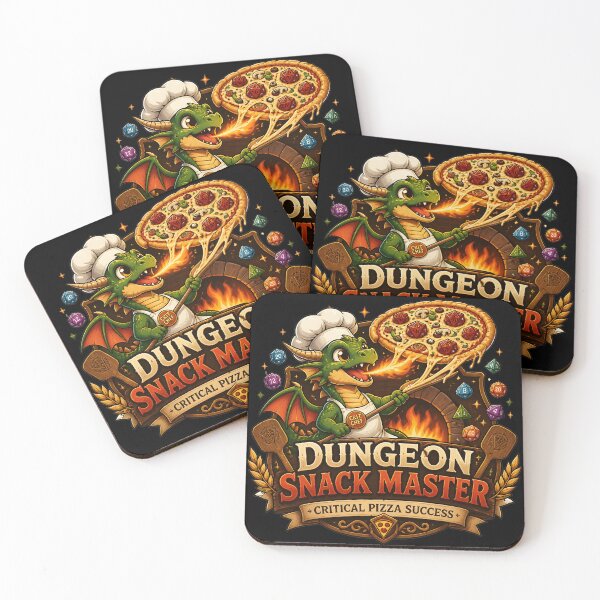 Item preview, Dungeon Snack Master - Critical Pizza Success Dragon designed and sold by BadhbhLoot.