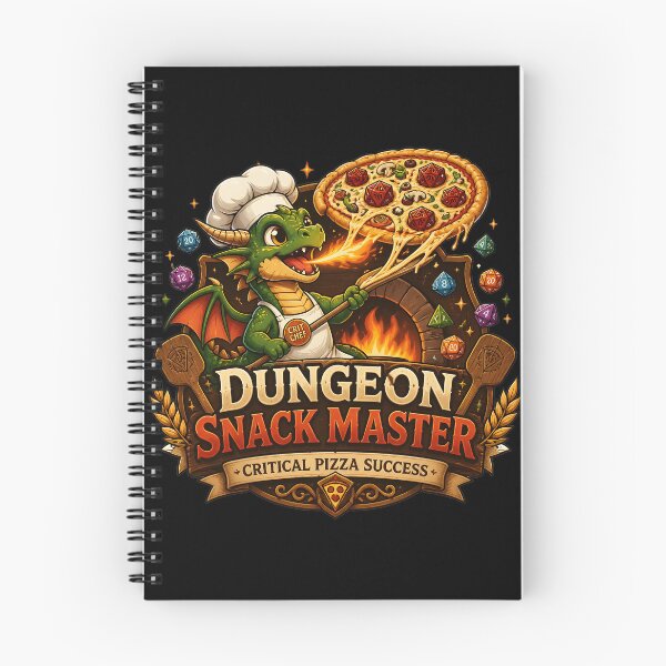 Item preview, Dungeon Snack Master - Critical Pizza Success Dragon designed and sold by BadhbhLoot.