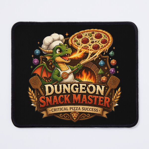 Item preview, Dungeon Snack Master - Critical Pizza Success Dragon designed and sold by BadhbhLoot.