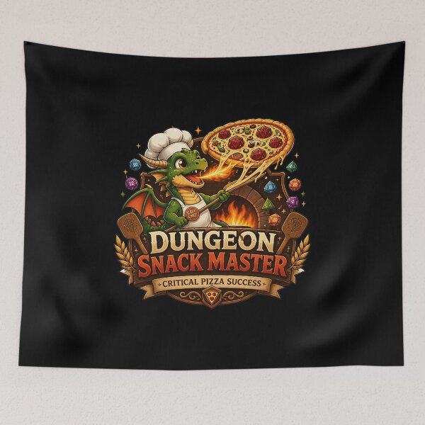 Item preview, Dungeon Snack Master - Critical Pizza Success Dragon designed and sold by BadhbhLoot.