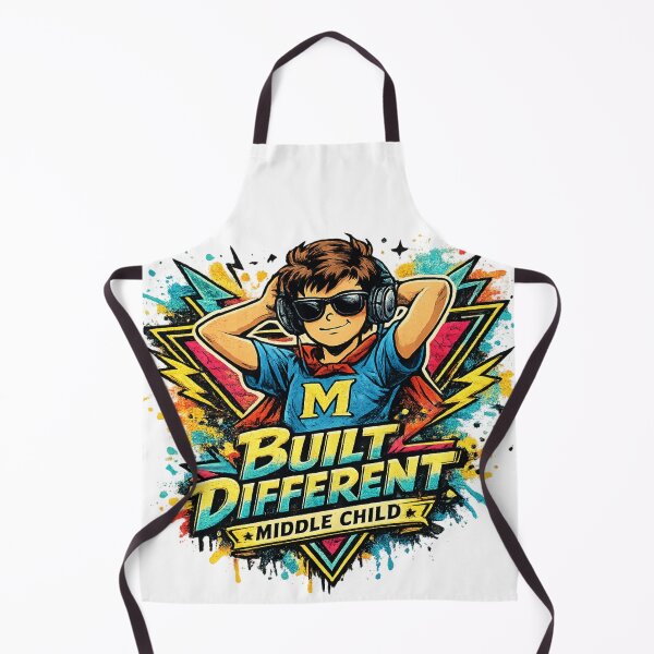 Item preview, Built Different Middle Child Graffiti T-Shirt | Urban Sibling Attitude Tee designed and sold by irfanshikh.