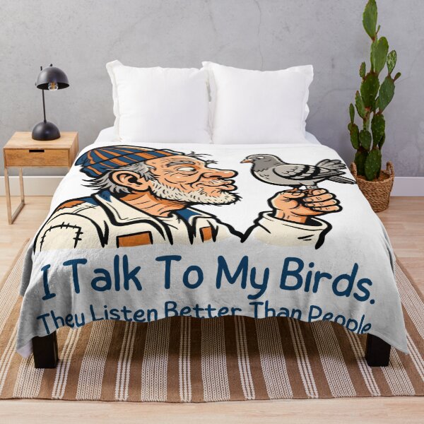 Item preview, I Talk To My Birds They Listen Better Than People - Pigeon Fancier Illustration designed and sold by Sekla-Studio.