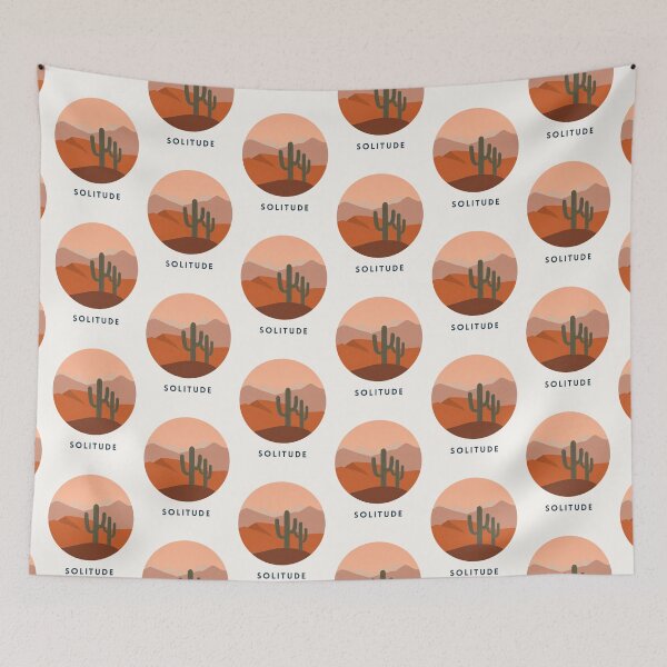 Item preview, Solitude – Minimalist Cactus Desert Circle Art designed and sold by NeededTees.