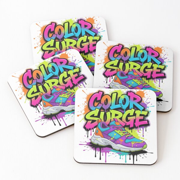 Artikelvorschau, Color Surge – Lebendiger Street Sneaker im Pop-Art-Design – Souvenir-Sonderedition entworfen und verkauft von Imaginarium of Chaos falcon88 .