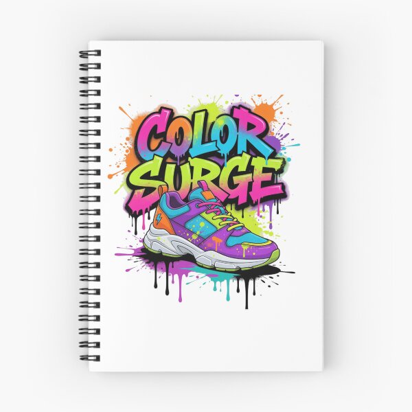 Item preview, Color Surge Vibrant Street Sneaker Pop Art Design Souvenir Summer Edition designed and sold by Imaginarium of Chaos falcon88 .