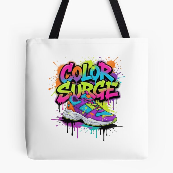 Artikelvorschau, Color Surge – Lebendiger Street Sneaker im Pop-Art-Design – Souvenir-Sonderedition entworfen und verkauft von Imaginarium of Chaos falcon88 .
