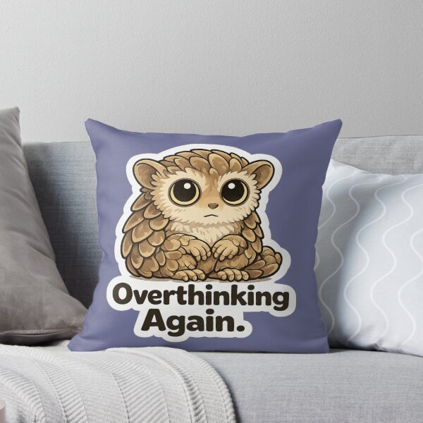 Item preview, Overthinking Again. Funny Tarsier Meme | Relatable Animal Sticker Design designed and sold by BabyStark.