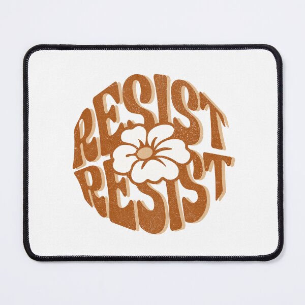 Item preview, Retro 70s Floral Resist Typography Art designed and sold by drchzak.