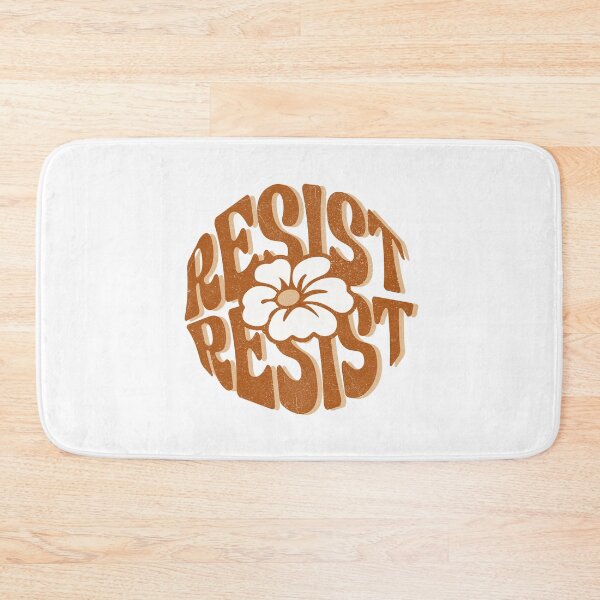 Item preview, Retro 70s Floral Resist Typography Art designed and sold by drchzak.