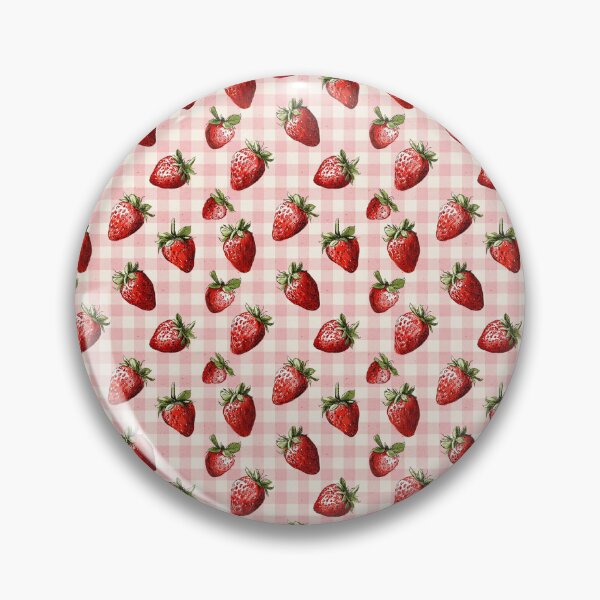 Item preview, Pink Plaid and Strawberries Pattern  designed and sold by LouieVanille.