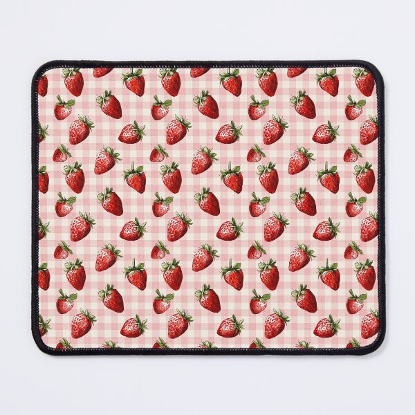 Item preview, Pink Plaid and Strawberries Pattern designed and sold by LouieVanille.