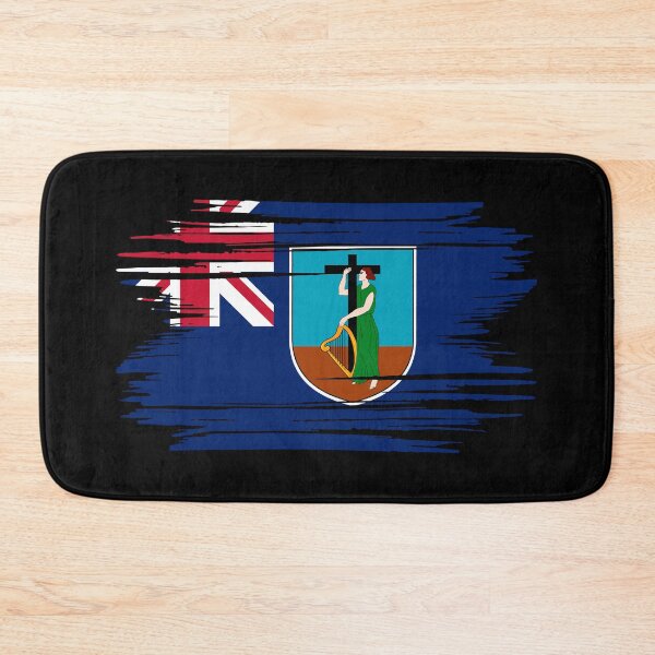 Item preview, Distressed Montserrat Flag MS designed and sold by shitpostee.
