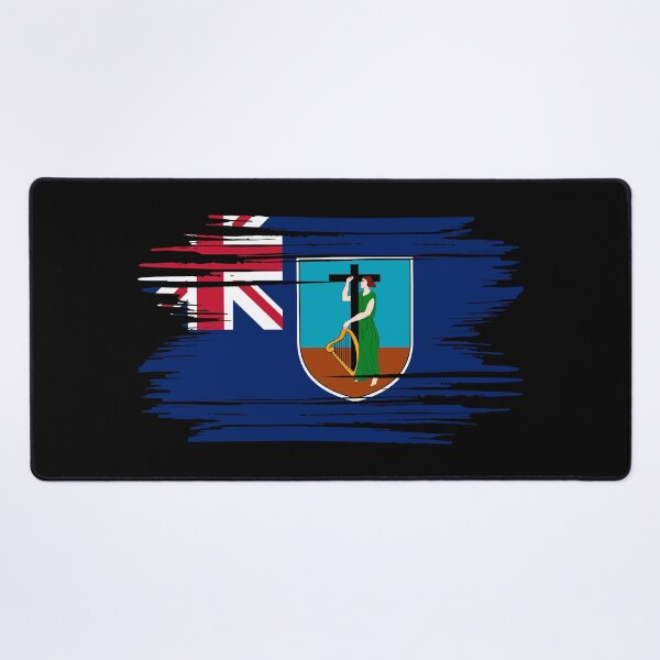 Item preview, Distressed Montserrat Flag MS designed and sold by shitpostee.