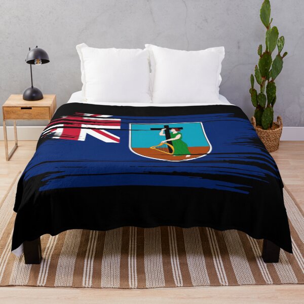 Item preview, Distressed Montserrat Flag MS designed and sold by shitpostee.