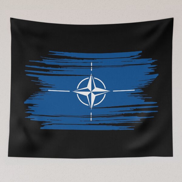 Item preview, Distressed NATO Flag designed and sold by shitpostee.