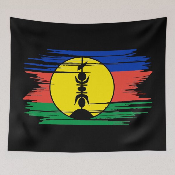 Item preview, Distressed New Caledonia Flag NC designed and sold by shitpostee.