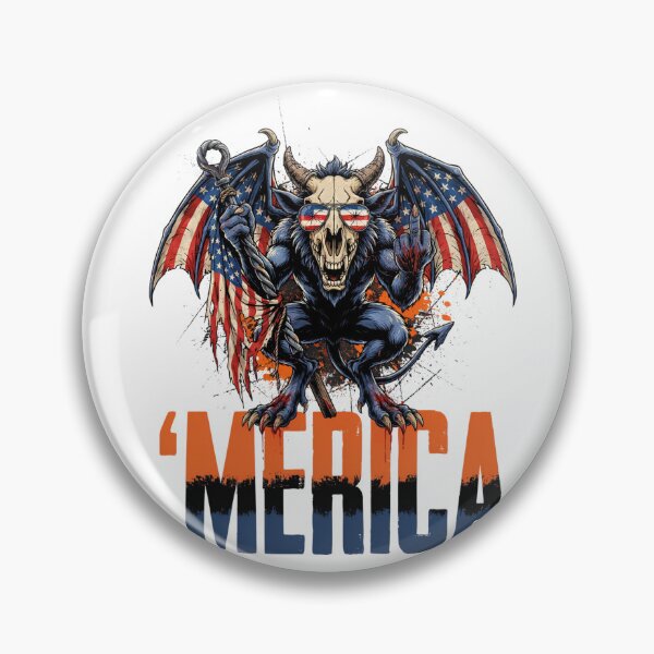 Item preview, 'Merica Jersey Devil American Flag Wings Tee v2 designed and sold by DarylWelsh2024.