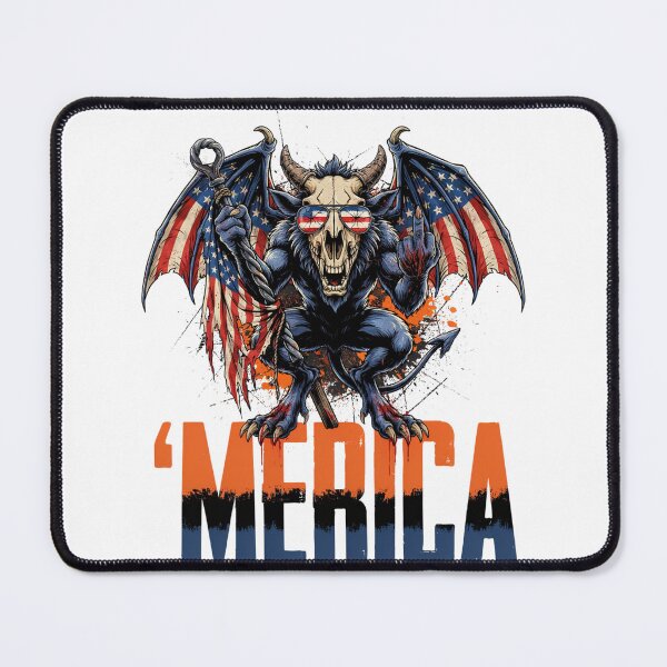 Item preview, 'Merica Jersey Devil American Flag Wings Tee v2 designed and sold by DarylWelsh2024.
