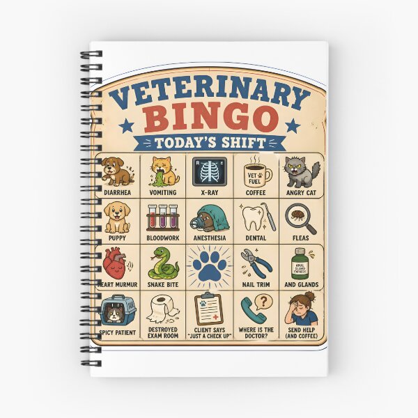 Item preview, Veterinary Bingo Today's Shift - Funny Veterinarian Gift designed and sold by Bettybee00.