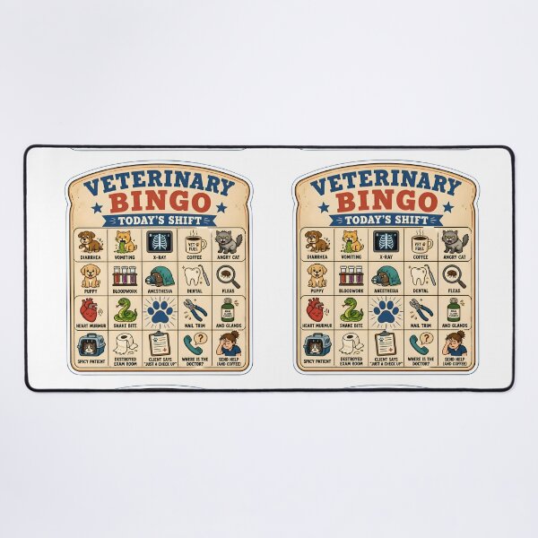Item preview, Veterinary Bingo Today's Shift - Funny Veterinarian Gift designed and sold by Bettybee00.