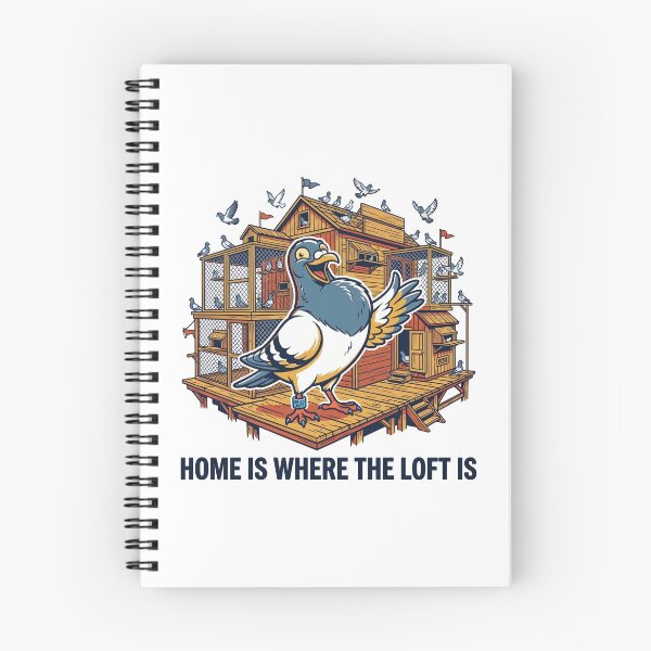 Item preview, Home Is Where The Loft Is - Proud Racing Pigeon Loft Illustration designed and sold by Sekla-Studio.