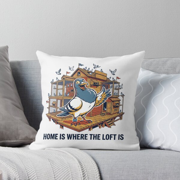 Item preview, Home Is Where The Loft Is - Proud Racing Pigeon Loft Illustration designed and sold by Sekla-Studio.