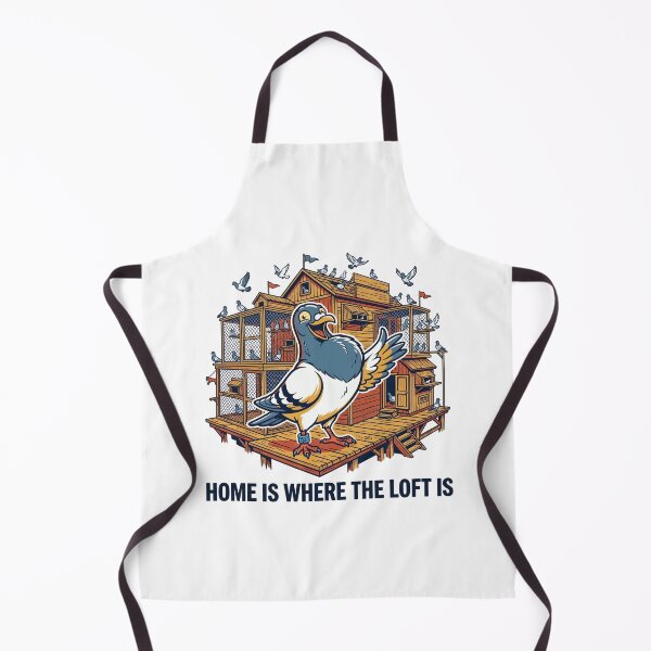 Item preview, Home Is Where The Loft Is - Proud Racing Pigeon Loft Illustration designed and sold by Sekla-Studio.