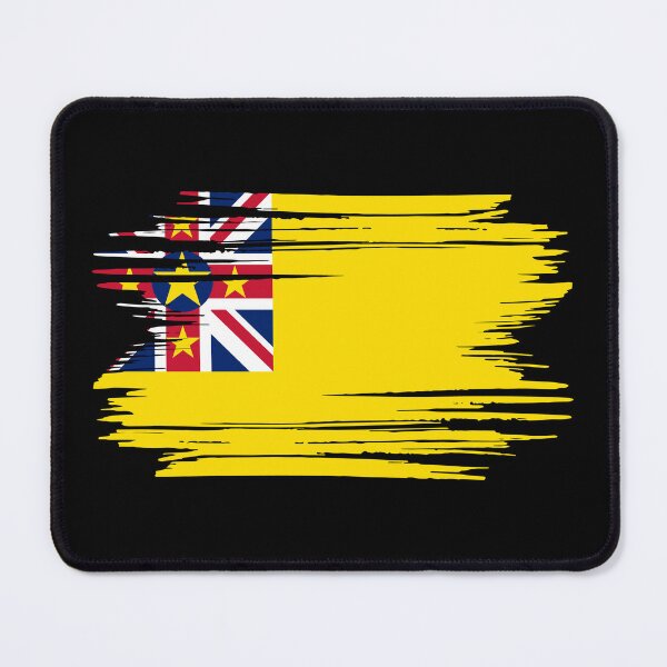 Item preview, Distressed Niue Flag NU designed and sold by shitpostee.
