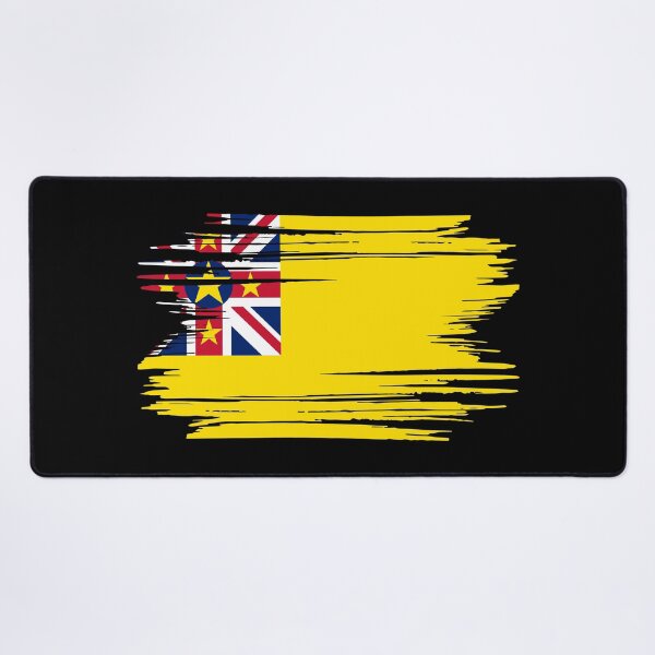 Item preview, Distressed Niue Flag NU designed and sold by shitpostee.