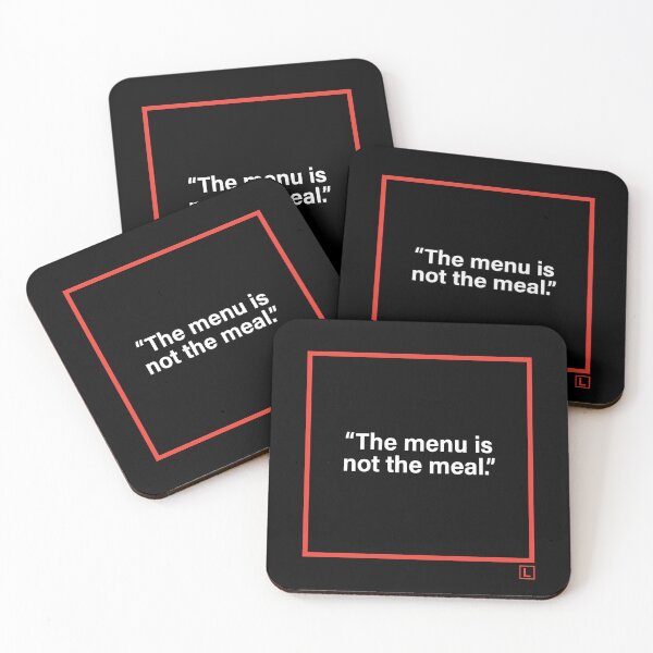 Item preview, Red Frame Thoughts | Minimal Typography Art designed and sold by Lifer Art and Design.