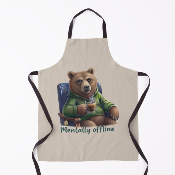Item preview, Mentally Offline Aesthetic Bear designed and sold by Northern Glow Art.
