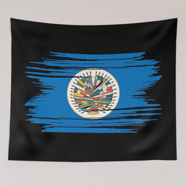 Item preview, Distressed Organization Of American States Flag designed and sold by shitpostee.