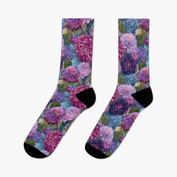 Item preview, Minimalistic Dahlias  - Retro Flower Floral  - Gifts For Girlfriend designed and sold by RoyalStarsPatts.