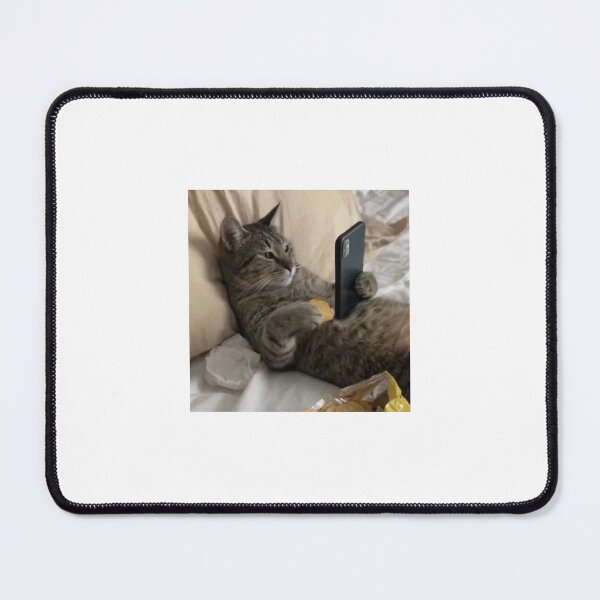 Item preview, Cat scrolling through phone designed and sold by Ratcatdoggg.