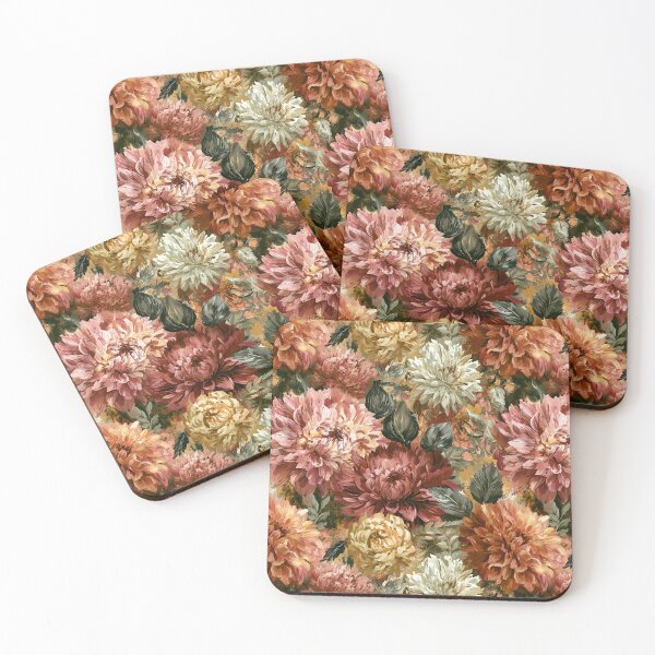 Item preview, Minimalistic Dahlias  - Retro Flower Floral  - Gifts For Girls designed and sold by RoyalStarsPatts.