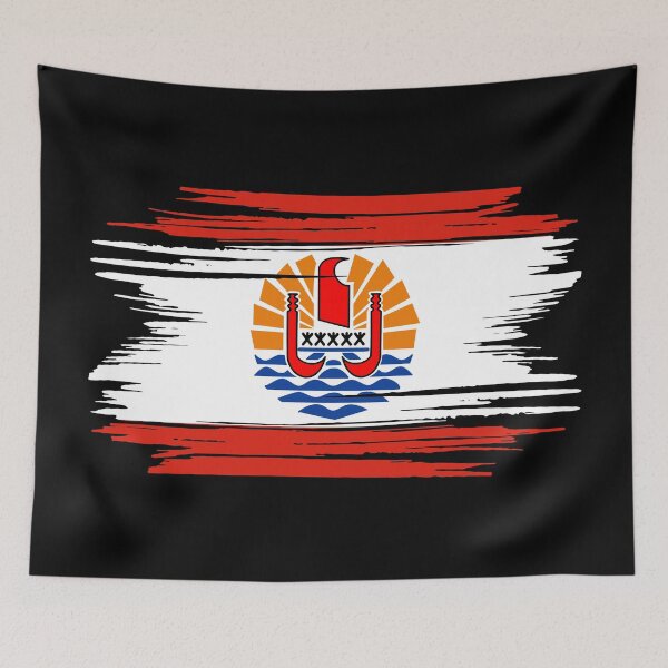 Item preview, Distressed French Polynesia Flag PF designed and sold by shitpostee.
