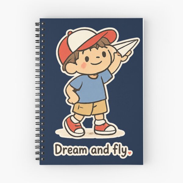 Item preview, Dream and Fly Cute Paper Airplane Inspirational Kids Design designed and sold by Nawi32.