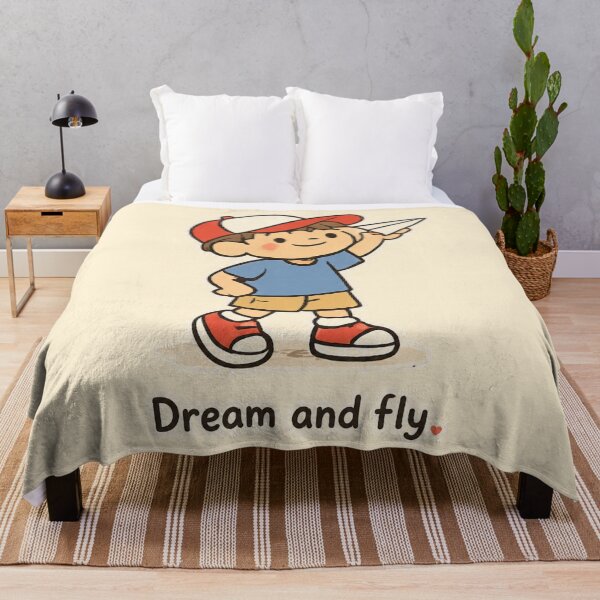 Item preview, Dream and Fly Cute Paper Airplane Inspirational Kids Design designed and sold by Nawi32.
