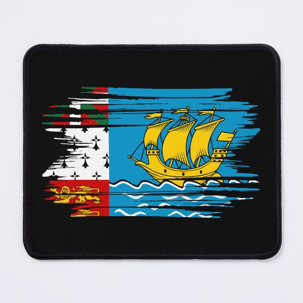 Item preview, Distressed Saint Pierre And Miquelon Flag PM designed and sold by shitpostee.
