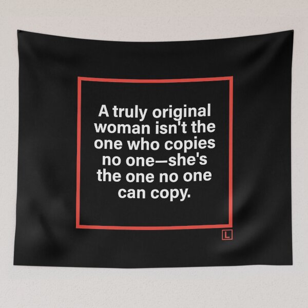 Item preview, Red Frame Thoughts | Minimal Typography Art designed and sold by Lifer Art and Design.