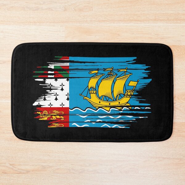 Item preview, Distressed Saint Pierre And Miquelon Flag PM designed and sold by shitpostee.