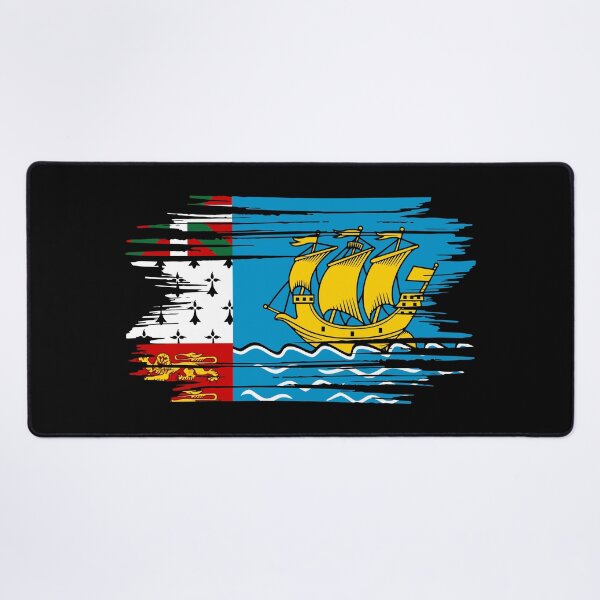 Item preview, Distressed Saint Pierre And Miquelon Flag PM designed and sold by shitpostee.