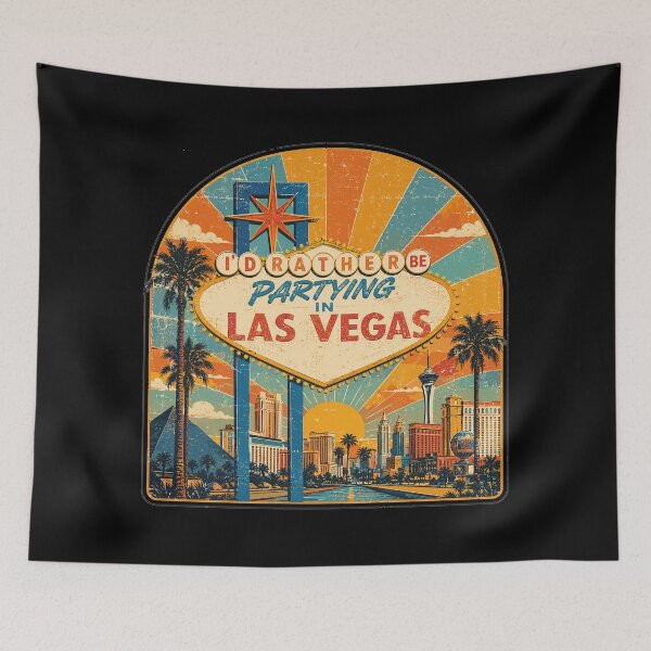 Item preview, I'd Rather Be Partying in Las Vegas Nevada Retro Vintage Travel Party designed and sold by paulo silveira.